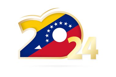 Yıl 2024 Venezuela Bayrak desenli.