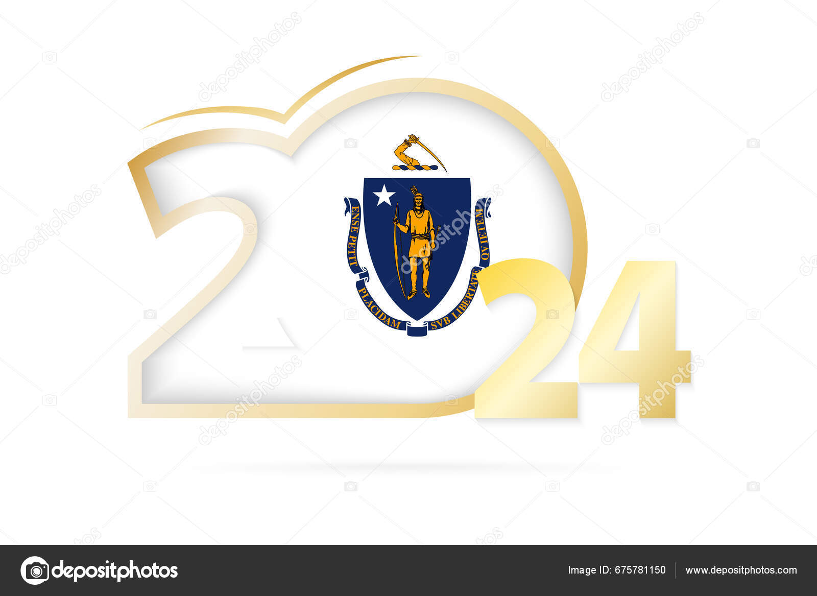 Year 2024 Massachusetts Flag Pattern Stock Vector By Boldg 675781150   Depositphotos 675781150 Stock Illustration Year 2024 Massachusetts Flag Pattern 