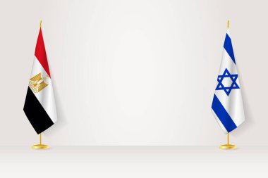 Mısır ve İsrail bayrak direğine bayrak dikti, İsrail ve Mısır arasındaki görüşmeler.