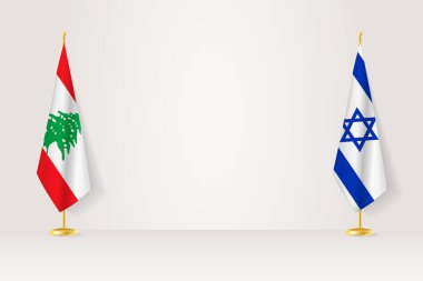 Lübnan ve İsrail bayrak direğinde İsrail ve Lübnan arasında bir araya geldiler..