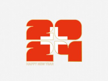 İsviçre bayrağı taşıyan soyut numaralar 2024.