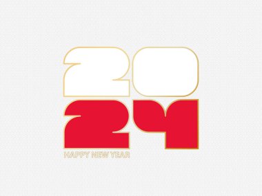 Polonya bayrağı taşıyan soyut numaralar 2024.