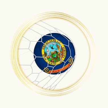 Idaho gol atıyor, Idaho 'nun futbol kalesindeki resmedildiği soyut futbol sembolü..