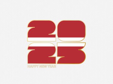 Letonya bayrağı taşıyan soyut numaralar 2025.