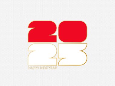 Monako bayrağı taşıyan soyut numaralar 2025.