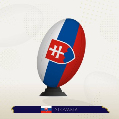Slovakya Rugby Balosu Modern Tasarımla Tee Tekmeleme Üzerine.