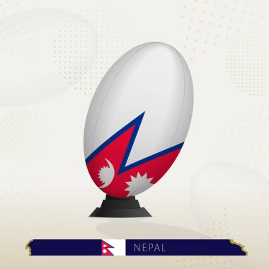 Rugby 'deki Nepal Rugby Balosu Modern Tasarımla Tees Kicking Tees.