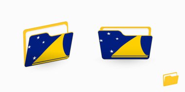 İki tip dizin simgesinde Tokelau bayrağı.