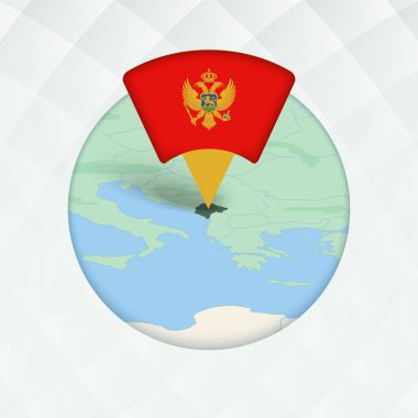 Karadağ Haritası Bayrak İşaretleyicisiyle Vurgulandı.