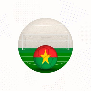 Burkina Faso Spor Tanıtımları için Bayrak Resmi, Burkina Faso Futbol Maçı Başlamaya Hazır.