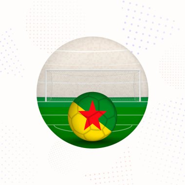 Fransız Guyanası Spor Tanıtımları için Futbol Görüntüsü, Fransız Guyanası Futbol Topu Başlamaya Hazır.