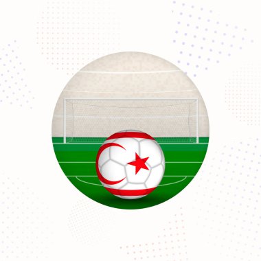 Kuzey Kıbrıs Bayrağı Spor Tanıtımları İçin Futbol İmajı, Kuzey Kıbrıs Futbol Topu Başlamaya Hazır.