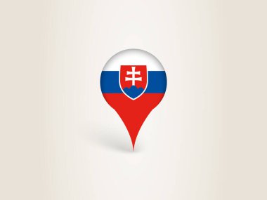 Slovakya Ulusal Bayrağıyla Simge Simgesi.