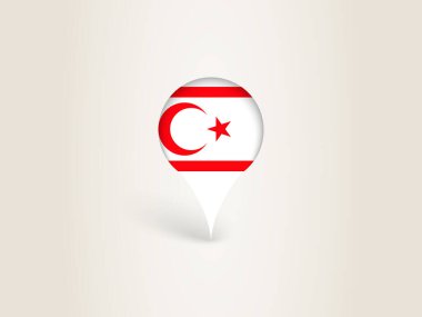 Kuzey Kıbrıs Ulusal Bayrağıyla Simge Simgesi.