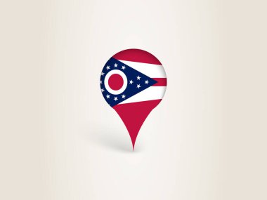 Ohio Ulusal Bayrağı ile Simge Simgesi.