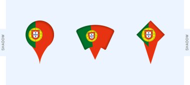 Portekiz Harita İşaretleri Ayarlandı. Portekiz, seyahat, coğrafya ve uluslararası temsille ilgili projeler için mükemmel.