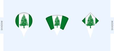 Norfolk Adası Harita İşaretleri. Norfolk Adası, seyahat, coğrafya ve uluslararası temsilcilikle ilgili projeler için mükemmel.