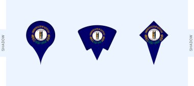 Kentucky Harita İşaretleri. Kentucky, seyahat, coğrafya ve uluslararası temsilcilikle ilgili projeler için mükemmel.