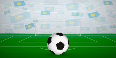 Ulusal Bayraklı, Spor Etkinliği İllüstrasyonlu Palauan Futbol Arenası.