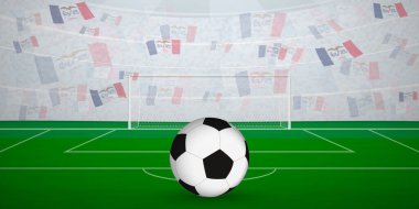Ulusal Bayraklı, Spor Etkinliği İllüstrasyonlu Iowa Futbol Arenası.