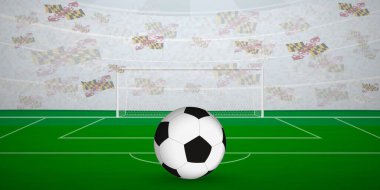 Marylander Futbol Arenası Ulusal Bayrak, Spor Etkinliği İllüstrasyonlu Hayranlarla dolu.
