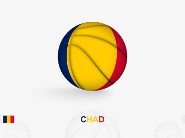 Ulusal Bayrak Tasarımı ile Çad Basketbol Konsepti.