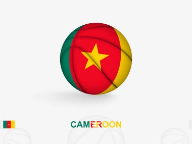 Ulusal Bayrak Tasarımı Kamerun Basketbol Konsepti.