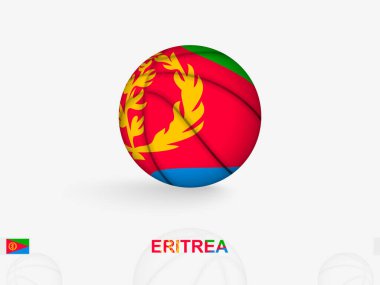 Ulusal Bayrak Tasarımı ile Eritre Basketbol Konsepti.