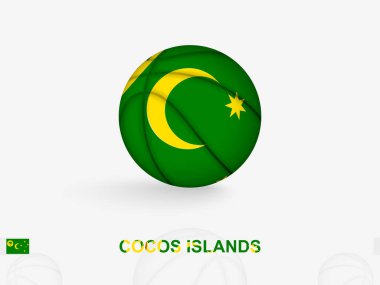 Ulusal Bayrak Tasarımı ile Cocos Adaları Basketbol Konsepti.