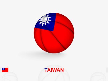 Ulusal Bayrak Tasarımı Tayvan Basketbol Konsepti.