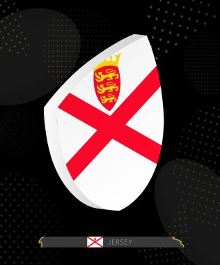 Dark Modern Soyut Rugby Arkaplanı 'nda Jersey Bayrak Kalkanı simgesi.