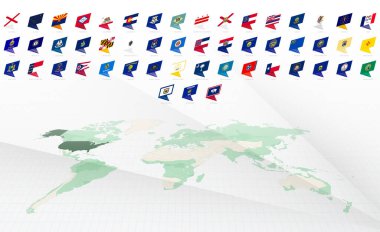 Alfabetik olarak Amerikan Devlet Bayrakları Modern Tasarım 'dan sipariş edildi. ABD bayrakları koleksiyonu.