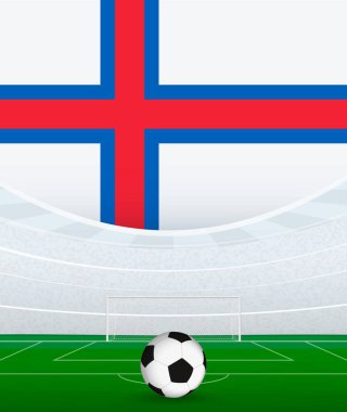 Faroe Adaları Ulusal Futbol Teması, Stadyum ve Futbol Topu. Faroe Adalarında Futbol Maçı Konsepti.
