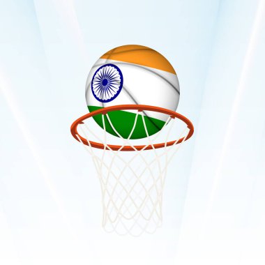 Hindistan Bayrak Basketbol Sayı Turu.