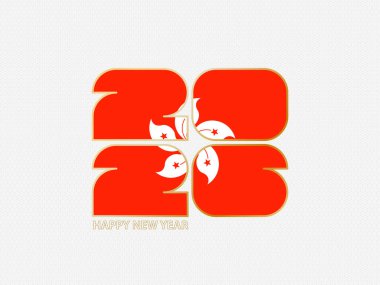 Hong Kong bayrağı taşıyan soyut numaralar 2026..