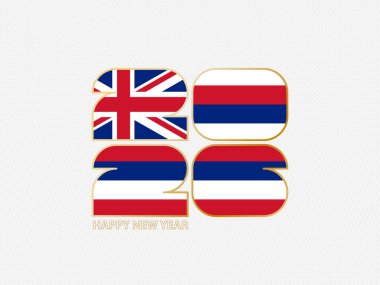 Hawaii bayrağı taşıyan soyut numaralar 2026.