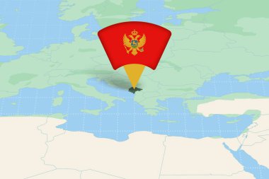 Karadağ, Bayrak Simgesiyle Avrupa Haritasına Vurgulandı.