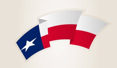 Texas Bayrağı soyut kurdele şeklinde, Teksas Ulusal Sembolü.