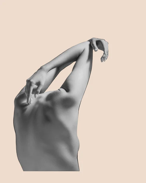 Lichaamskunst Abstracte Esthetiek Menselijke Schoonheid Gestructureerd Slank Aantrekkelijk Vrouwelijk Lichaam — Stockfoto