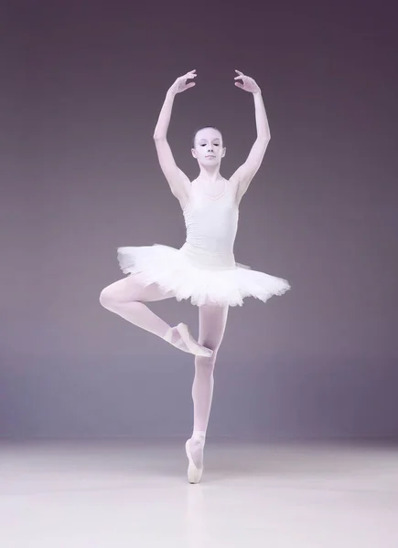 Elegante Künstlerische Junge Frau Professionelle Ballerina Tutu Die Kreative Darbietungen — Stockfoto