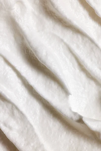 Close Image Melted Ice Cream Vanilla Natural Ice Cream Texture — Stock Photo, Image