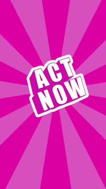 Şimdi sahne sanatının yaratıcı video reklamı, parlak pembe ışınlar arka planında beyaz kalın harflerle. Acil pazarlama, perakende reklamcılık, yaşam tarzı kampanyaları ve satış promosyonu kavramı.