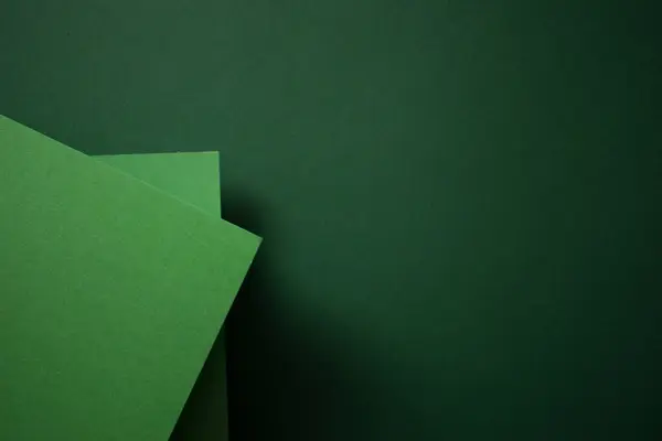 Зеленый Геометрический Трехмерный Абстрактный Фон Стоковое Фото