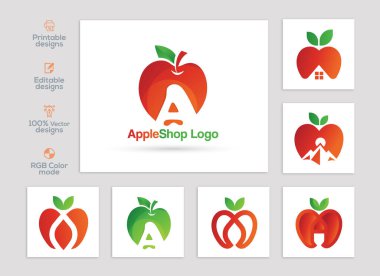 Bir Harf Elma logosu tasarımı