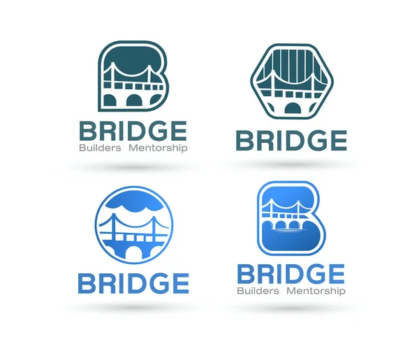 Híd Logó Tervezési Csomag — Stock Vector