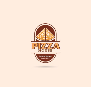 Pizza dükkanı vektör logosu tasarımı