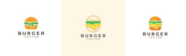 Hamburgerci vektör logosu tasarımı