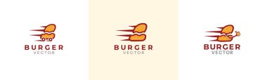 Hamburgerci vektör logosu tasarımı
