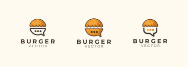 Gelen burger vektör logosu tasarımı