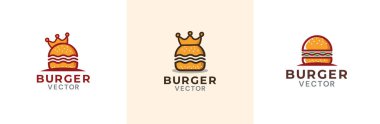 Hamburgerci vektör logosu tasarımı